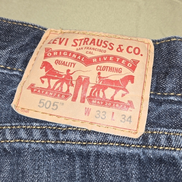 Levi’s 505 Straight Fit Jeans – Men’s 33x32#006 - Picture 4 of 4